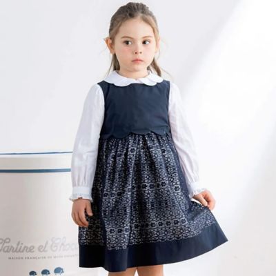 ＜Tartine et Chocolat (Baby&Kids) ＞ケミカルレース切替ジャンパースカート