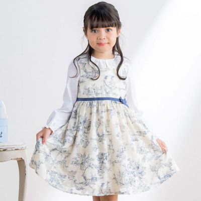 ＜Tartine et Chocolat (Baby&Kids) ＞トワルドジュイ柄カットドビージャンパースカート