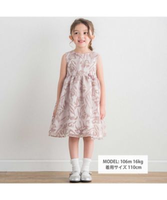 ワッシャーオーガンジーフロッキープリントワンピース　１７２３ー７１５３９