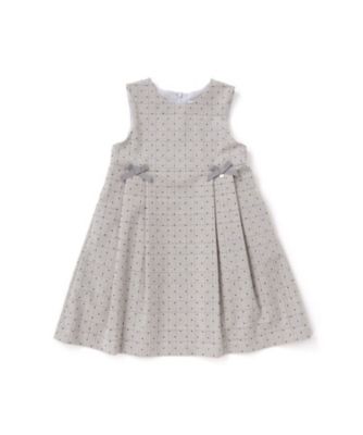 ＜Tartine et Chocolat (Baby&Kids) ＞チェックフロッキードットジャンパースカート　１７２３ー７７０８５