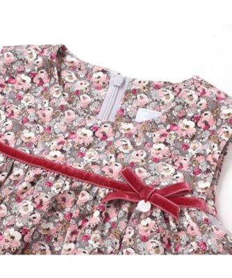 ジャンパースカート 90 リバティ リアちゃん 長袖Tシャツ ピンク