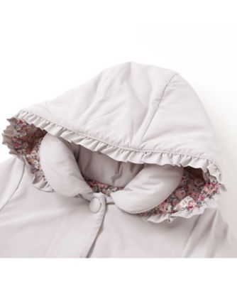 裏リバティ（Leila）中綿フード付きコート 1724ー77503