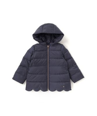 ＜Tartine et Chocolat (Baby&Kids) ＞スカラップタフタフード付きダウンコート　１７２４ー７７５１４