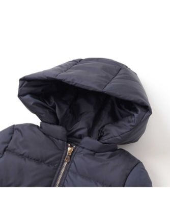 スカラップタフタフード付きダウンコート 1724ー77514