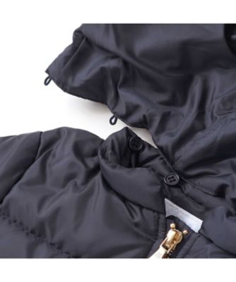 スカラップタフタフード付きダウンコート 1724ー77514