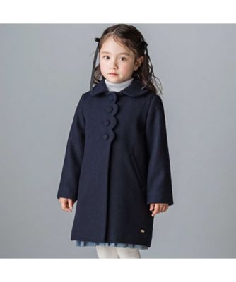 スカラップビーバーウールコート 172478032 | Tartine et