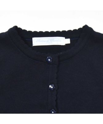 ロゴ刺しゅう入りボレロカーディガン　１７２５－７０５５２