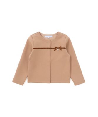 ＜Tartine et Chocolat (Baby&Kids) ＞ポンチリボンカーディガン　１７２５ー７６０４２