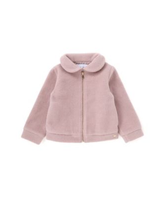 ＜Tartine et Chocolat (Baby&Kids) ＞丸襟シャギージャケット　１７２５ー７７０６５