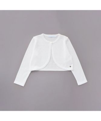 ＜Tartine et Chocolat (Baby&Kids) ＞ロゴチャーム付きニット長袖カーディガン　１７２５‐８０５４２