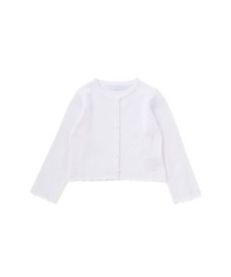 ＜Tartine et Chocolat (Baby&Kids) ＞ドラロン綿飾り編み長袖カーディガン　１７２５８１０３７