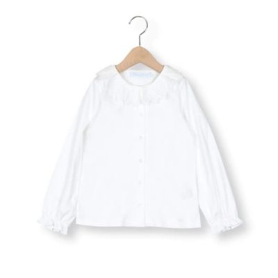 ＜Tartine et Chocolat (Baby&Kids) ＞レース襟スムースブラウス