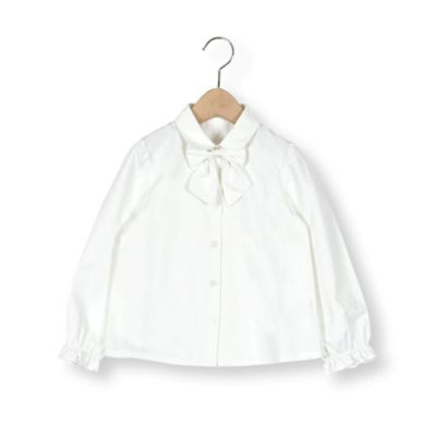 ＜Tartine et Chocolat (Baby&Kids) ＞ツイルリボン付きブラウス