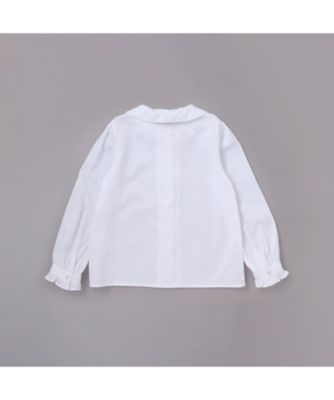 袖口フリルサテン長袖ブラウス 172680521 | Tartine et