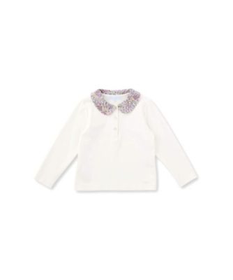＜Tartine et Chocolat (Baby&Kids) ＞リバティ（ＪｏａｎｎａＬｏｕｉｓｅ）襟ストレッチポンチトレーナー　１７２７－６７０１１