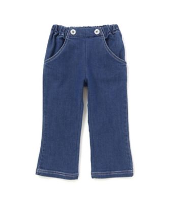 ＜Tartine et Chocolat (Baby&Kids) ＞フロント２つボタン　ラメデニムパンツ　１７２９８１０１９