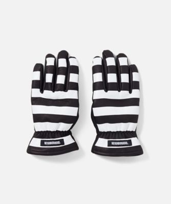NEIGHBORHOOD LEATHER PANEL GLOVE CP 黒 M