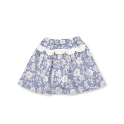 ＜Tartine et Chocolat (Baby&Kids) ＞サテンフラワープリントスカラップインナーパンツ付きスカート