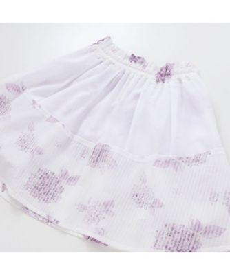 オーガニックコットンフラワープリントスカート　１７３１－７２０１２