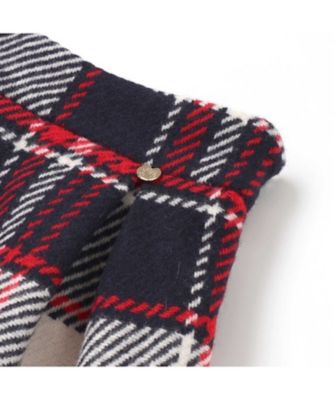 ウールチェックフロントタックスカート 1731ー79019