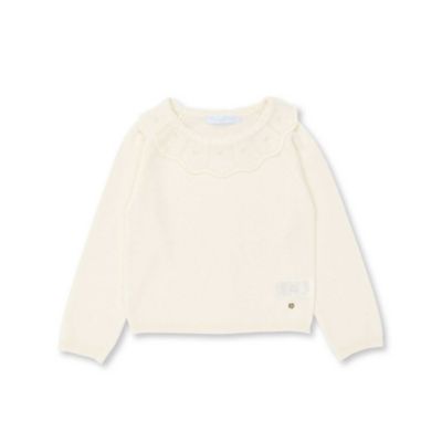 ＜Tartine et Chocolat (Baby&Kids) ＞襟パールビジュー付きセーター　１７３２－６９０１９