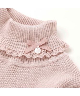 ソフトコットンリボンタートルネックセーター 1732ー77029