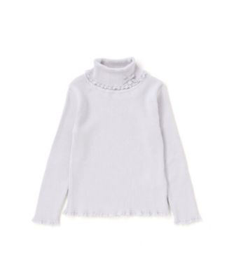 ＜Tartine et Chocolat (Baby&Kids) ＞ソフトコットンリボンタートルネックセーター　１７３２ー７７０２９