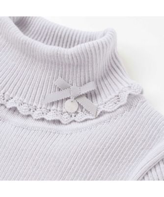 ソフトコットンリボンタートルネックセーター 1732ー77029