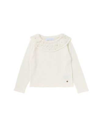 ＜Tartine et Chocolat (Baby&Kids) ＞ラインストーン付きボリュームネックセーター　１７３２ー７９００９