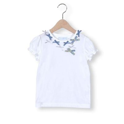 ＜Tartine et Chocolat(Baby&Kids) ＞リバティ　Ｇａｒｄｅｎ　Ｐｏｓｙ　Ｔシャツ