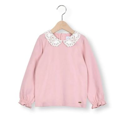 ＜Tartine et Chocolat (Baby&Kids) ＞レース襟Ｔシャツ