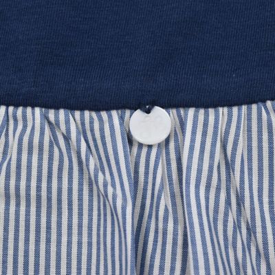 先染めコットンストライプ半袖Ｔシャツ