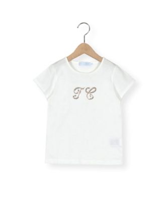 ＜Tartine et Chocolat(Baby&Kids) ＞スパンコールＴＣロゴ入り半袖Ｔシャツ