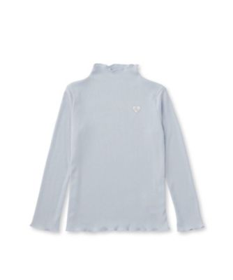 ＜Tartine et Chocolat(Baby&Kids) ＞ブライトプレーティングテレコハート刺しゅう長袖Ｔシャツ　１７３５－６６０２０