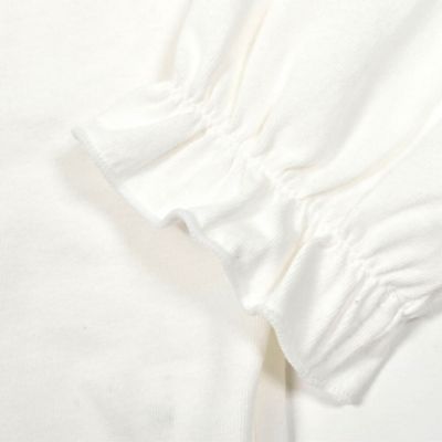 ソフトベア天竺襟レース長袖Ｔシャツ