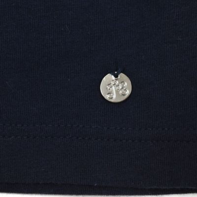 ソフトベア天竺襟レース長袖Ｔシャツ