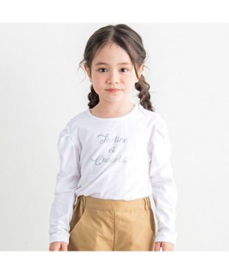 コンパクトコットンベア天竺ロゴプリントＴシャツ　１７３５ー７１０６０