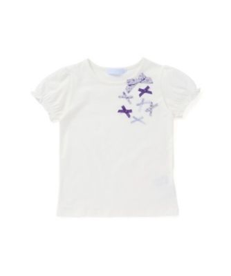 ベア天竺リバティ（ＡｒａｌｉａＰａｎｓｙ）リボン半袖Ｔシャツ　１７３５ー７１５１０