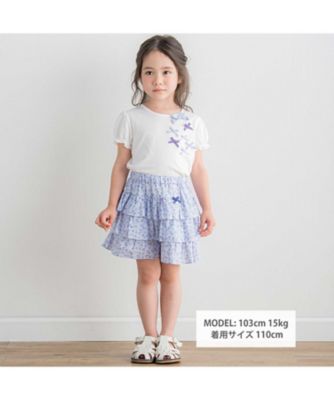 ベア天竺リバティ（ＡｒａｌｉａＰａｎｓｙ）リボン半袖Ｔシャツ　１７３５ー７１５１０