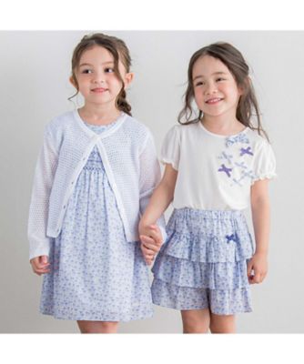 ベア天竺リバティ（ＡｒａｌｉａＰａｎｓｙ）リボン半袖Ｔシャツ　１７３５ー７１５１０