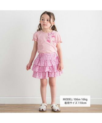 ベア天竺リバティ（ＡｒａｌｉａＰａｎｓｙ）リボン半袖Ｔシャツ　１７３５ー７１５１０