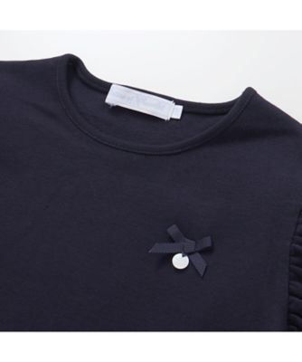 トーションレース袖フリルＴシャツ　１７３５ー７２０７２