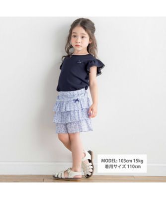 トーションレース袖フリルＴシャツ　１７３５ー７２０７２