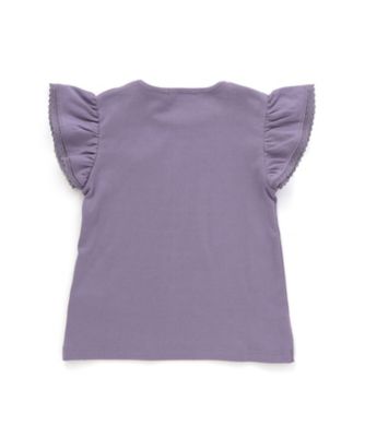 トーションレース袖フリルＴシャツ　１７３５ー７２０７２