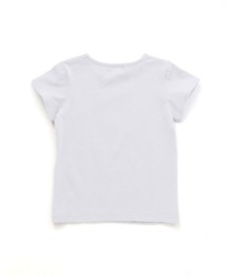ウサギとお花プリント半袖Ｔシャツ　１７３５ー７３０７３