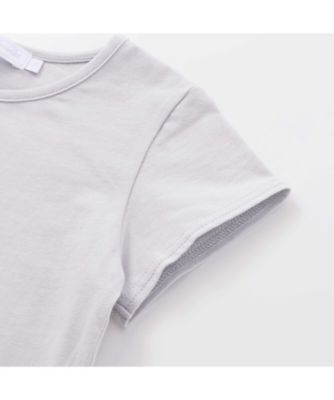ウサギとお花プリント半袖Ｔシャツ　１７３５ー７３０７３