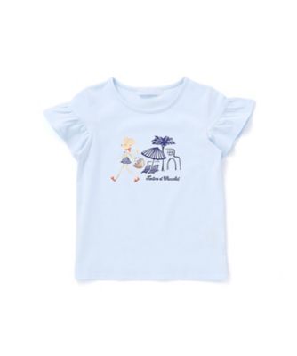 Tartine et Chocolat (Baby&Kids) /タルティーヌ・エ・ショコラ ベア天竺ネズミプリントＴシャツ　１７３５８２０８４