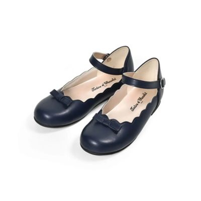 ＜Tartine et Chocolat (Baby&Kids) ＞リボンスカラップシューズ