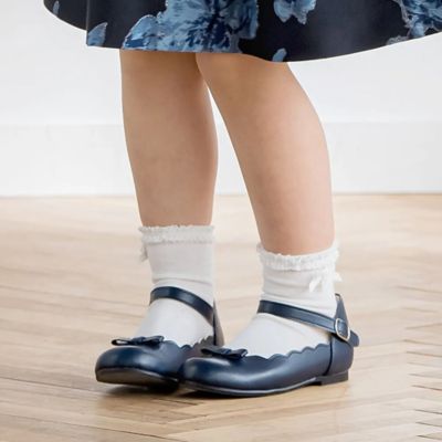 リボンスカラップシューズ