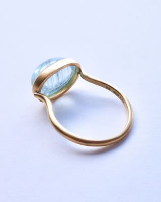 Ｃｏｌｌｅｔ　Ｏｖａｌ　Ｃａｂｏｃｈｏｎ　リング　ーＴｏｐａｚー　１７７１９＿ＲＧ－０１０７６